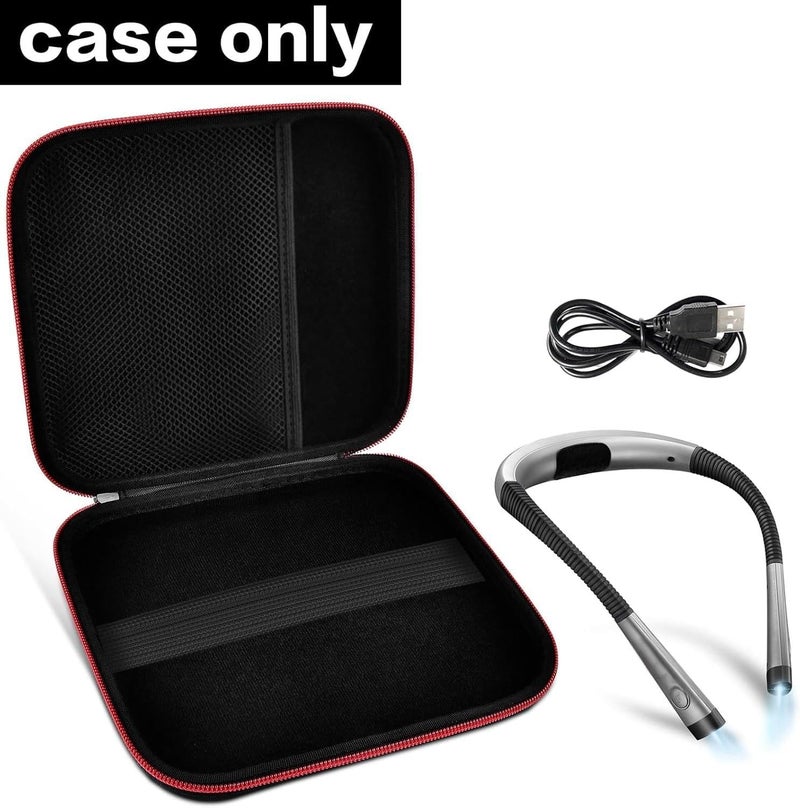 GWCASE Case Compatible with Glocusent/ for Vekkia/ for LITOM/ for LEDGLE/ for TAKKUI/ for TSINGREE LED Neck Reading Light Book Light for Reading in Bed. Storage Carrying Holder Fits for USB Cable (Box Only) - Image 2